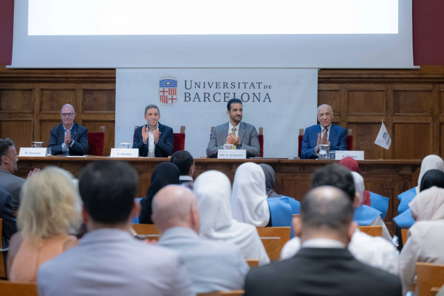 Sultan Bin Ahmed Attends Media Master’s Graduation in Spain
