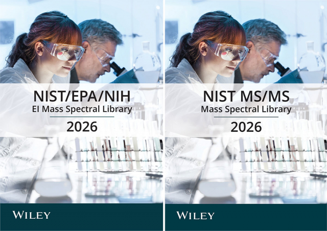 Wiley, 다양한 기기 맞춤형 포맷의 ‘NIST 질량 스펙트럼 라이브러리 2026’ 출시