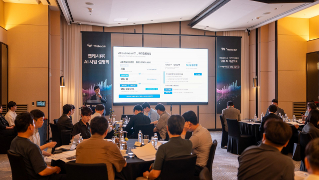 웹케시, AI 사업설명회 개최… 금융 AI 시장 본격 공략