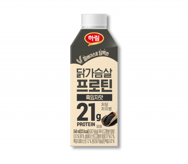 하림, 신제품 ‘닭가슴살 프로틴 흑임자 맛’ 출시
