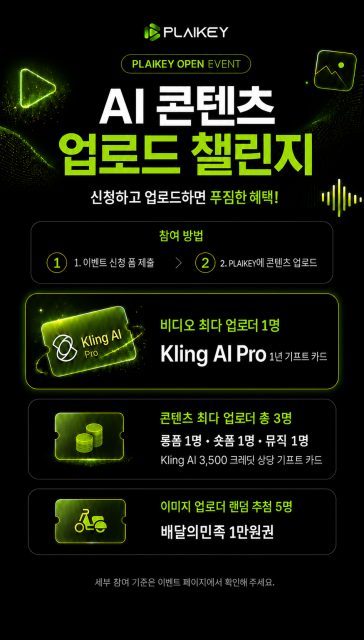 AI 콘텐츠 플랫폼 ‘PLAIKEY’, 7월 29일 오픈